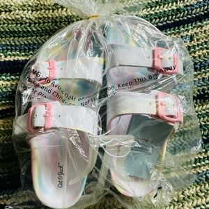 Cat & Jack Pink and White Sandals for Summer